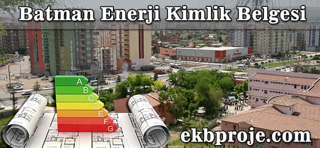 Batman  Enerji Kimlik Belgesi 